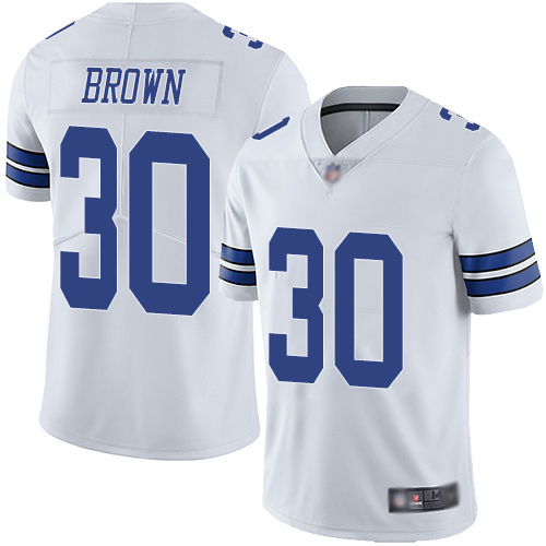 Men Dallas Cowboys Limited White Anthony Brown Road 30 Vapor Untouchable NFL Jersey